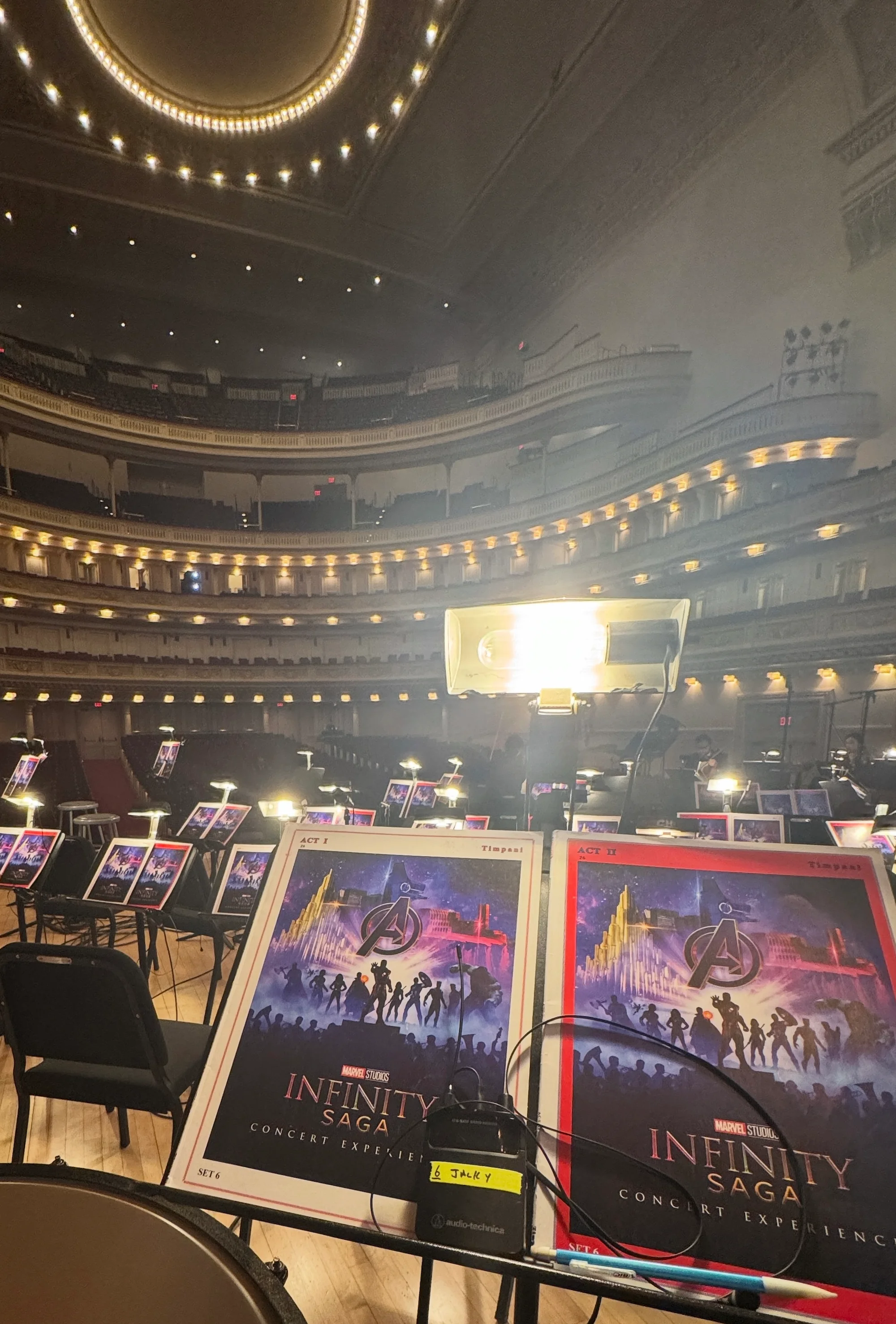 Jacky Y. Xu performing as Principal Timpanist during Marvel Infinity Saga at Carnegie Hall